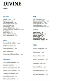 Divine - Cafe & Restro menu 1