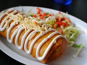 Fried Ground Beef Chimichangas