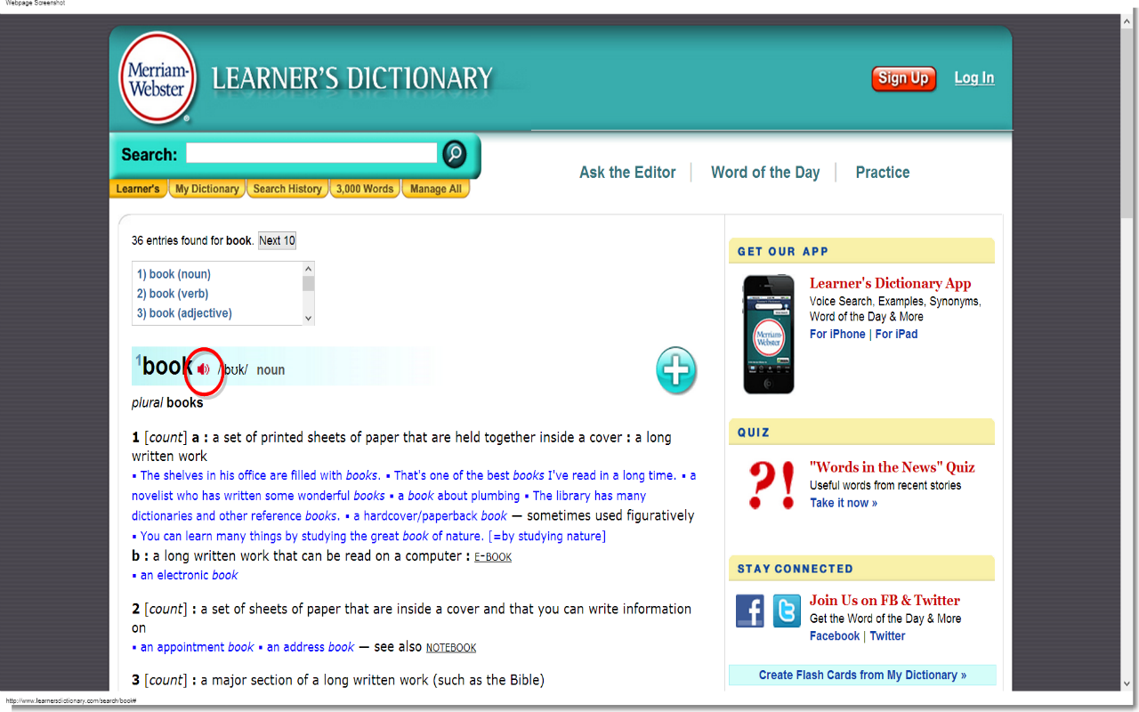 Learner's Dictionary Speaker Preview image 0