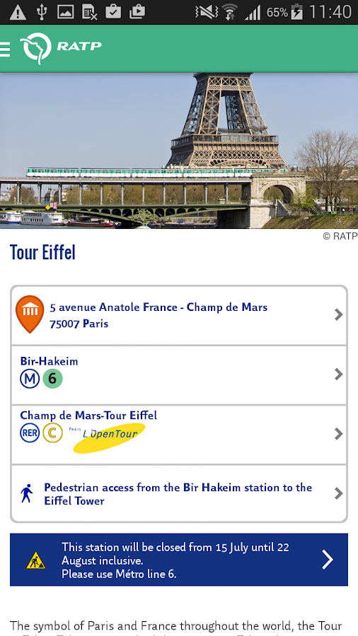 visit paris by metro app download