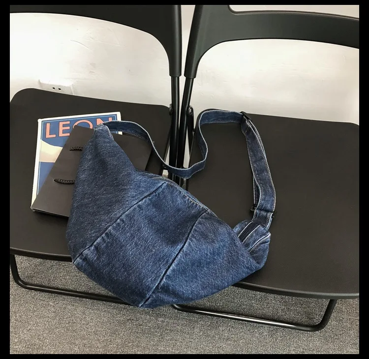 Title 9, Sac bandoulière en denim polyvalent, grande cap...