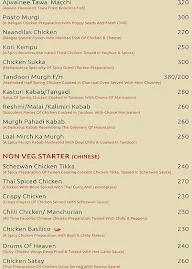 Raaga Multi Cuisine Restaurant menu 4