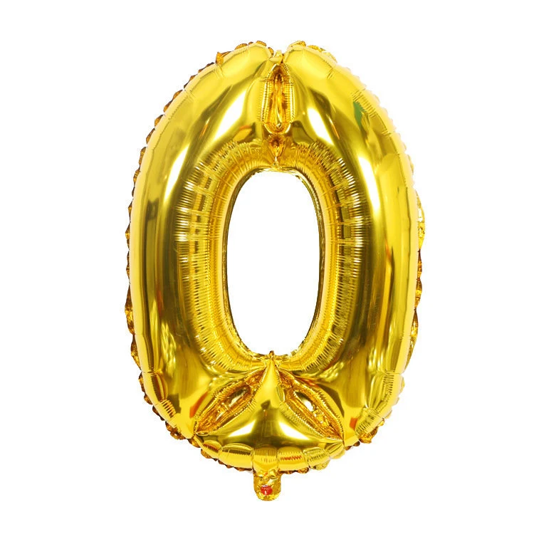 Balão Digital de 32 polegadas para Festa de Aniversário Casamento Decoração Layout Flutuante Balão Filme Alumínio Vazio