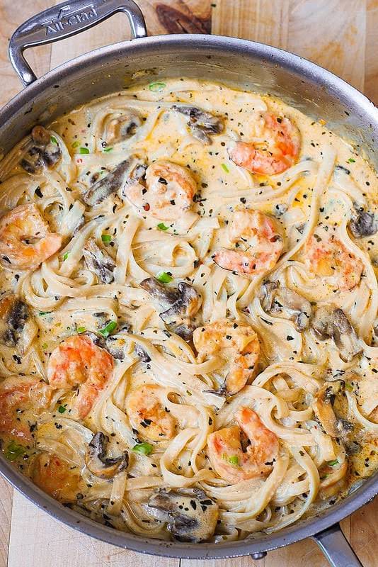 10 Best Garlic Shrimp Mushroom Pasta Recipes