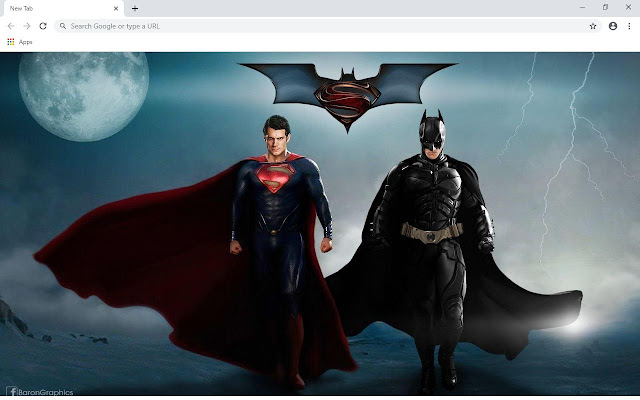 Batman & Superman Wallpapers and New Tab