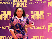 Actress Thembisa Mdoda-Nxumalo at the pre-screening of 'The Color Purple' movie at Montecasino. 