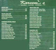 Kareem's By The Kilo menu 2