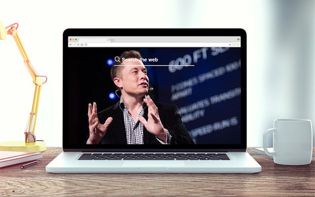 Elon Musk New Tab Theme