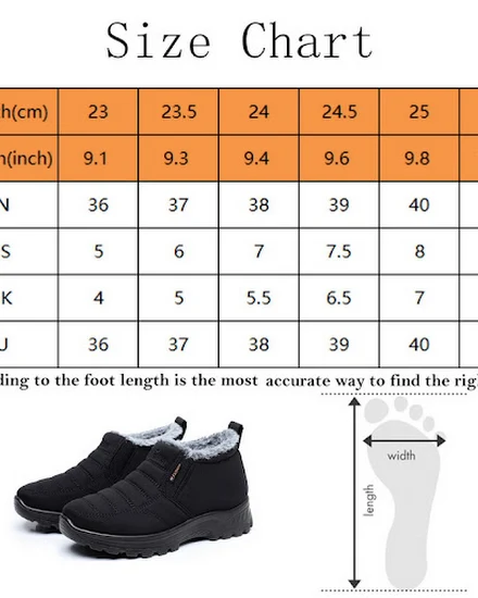 Women Warm Ankle Snow Boots Winter Plush Home Indoor Cott... - 2