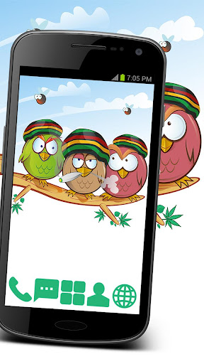 Cool Rasta Birds GO ADW APEX