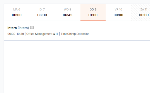 TimeChimp UI/UX Improvements