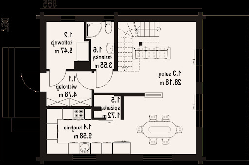 Gryfice aa 70 dw - Rzut parteru