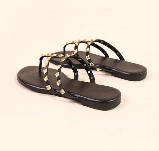 Title 5, Rivet Soft Bottom Sandals And Slippers