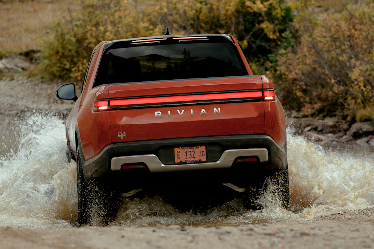 Auto industry executives expect electric vehicles such as this Rivian R1T to make up just over half of new vehicle sales in the US and China by 2030.