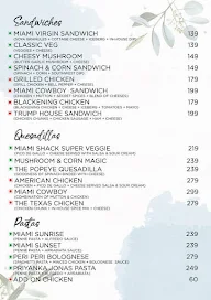 Miami Shack menu 1