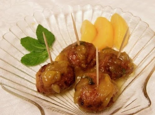 Click Here for Recipe: Peachy-Mango Glazed Crab Balls of Goodness!