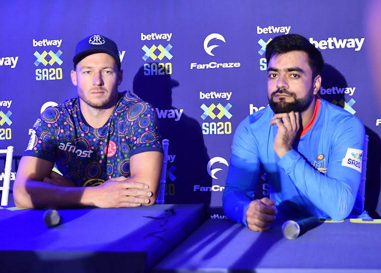 David Miller of the Paarl Royals and MI Cape Town's Rashid Khan will lead their respective sides in the opening match of the highly anticipated Betway SA20 at Newlands on Tuesday. Picture: Ashley Vlotman/Gallo Images