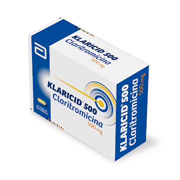 Klaricid Claritromicina 500 mg Abbott Caja x 30 Tabletas  