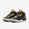 womens air jordan 3 black gold