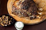 Roasted Prime Rib with Sauteed Mushrooms and Mom's Creamy Horseradish Sauce was pinched from <a href="http://food52.com/recipes/14661-roasted-prime-rib-with-sauteed-mushrooms-and-mom-s-creamy-horseradish-sauce" target="_blank">food52.com.</a>