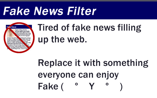 Fake News Filter chrome extension