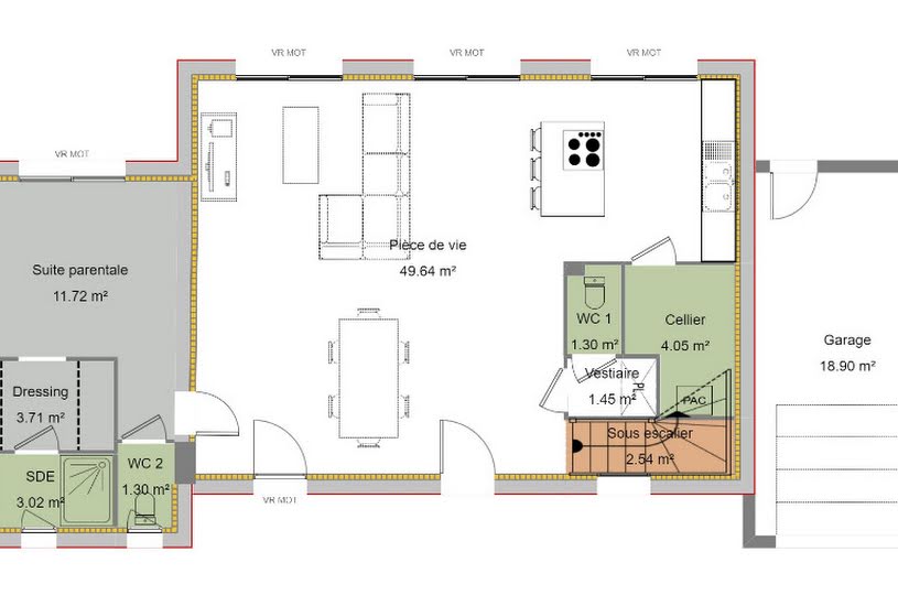  Vente Terrain + Maison - Terrain : 1 500m² - Maison : 130m² à Clermont-le-Fort (31810) 