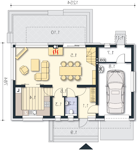 Edynburg II DCP291a - Rzut parteru