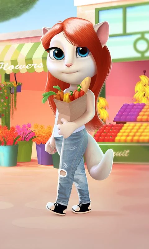   Minha Talking Angela: captura de tela 