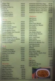 Hotel Pentagon menu 2