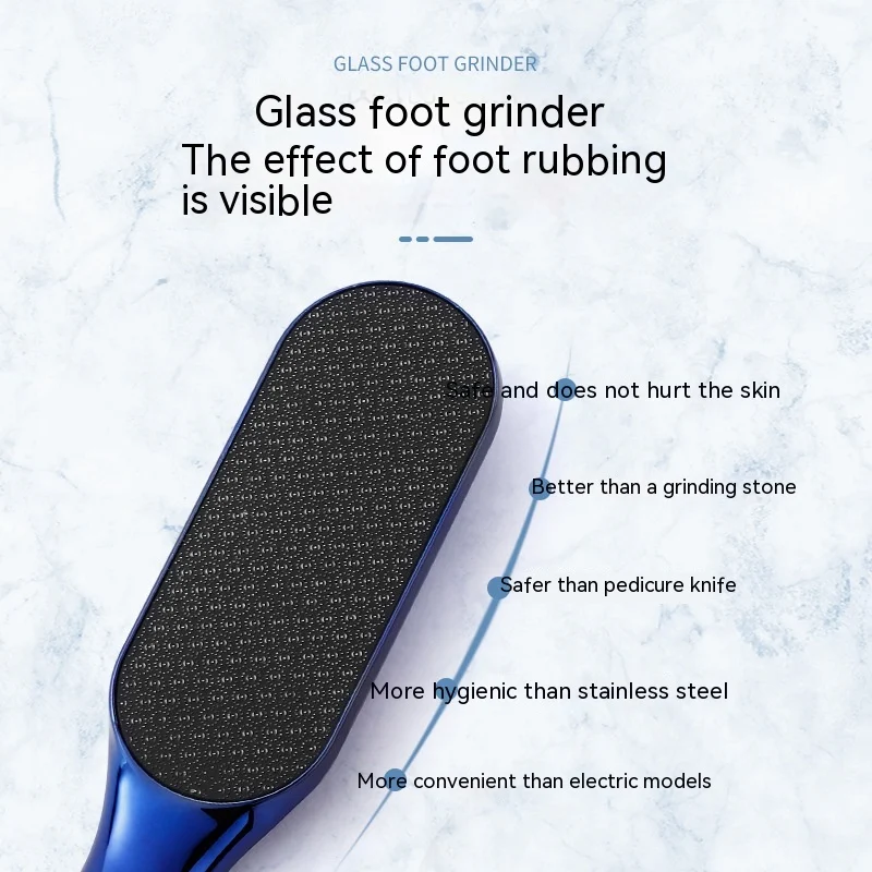 Exfoliating Calluses Nano Glass File Pedicure Tool gently removes dead skin for smooth, healthy feet. Easy to use for pe