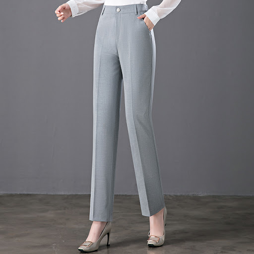 Title 3, Womens High-Waist Casual Loose-Fitting Straigh...