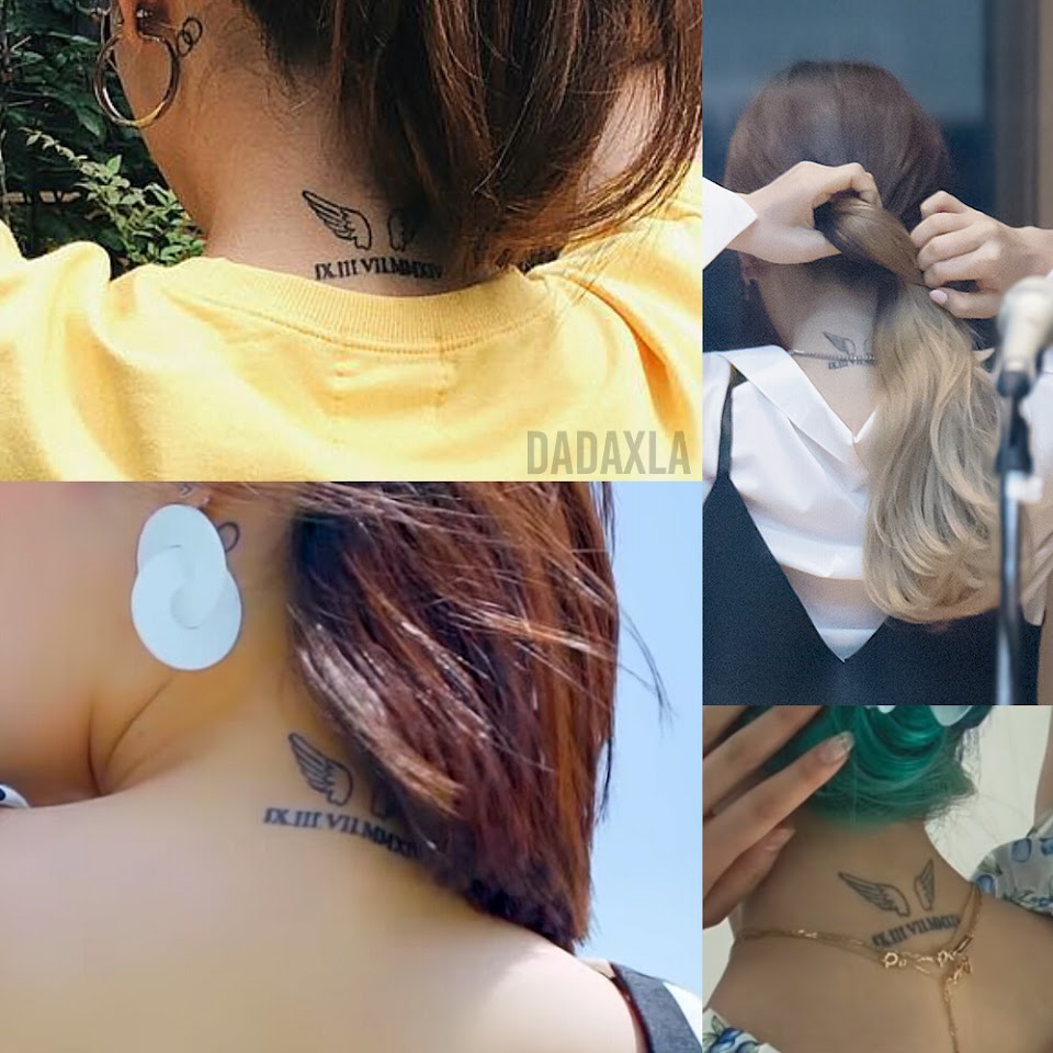 ladies code ashley choi neck tattoos