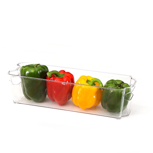 Title 1, 4 Piece Narrow Refrigerator Organizer Keeps Foo...