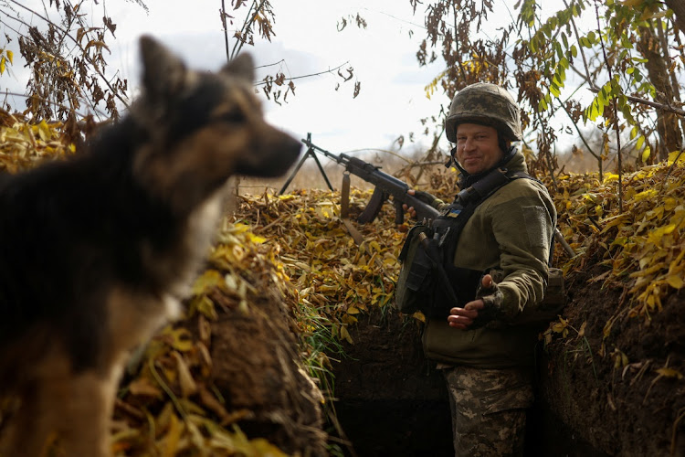 Ukrainian serviceman Valerii looks on at a position in a frontline, amid Russia's attack on Ukraine, in Mykolaiv region, Ukraine October 26, 2022.