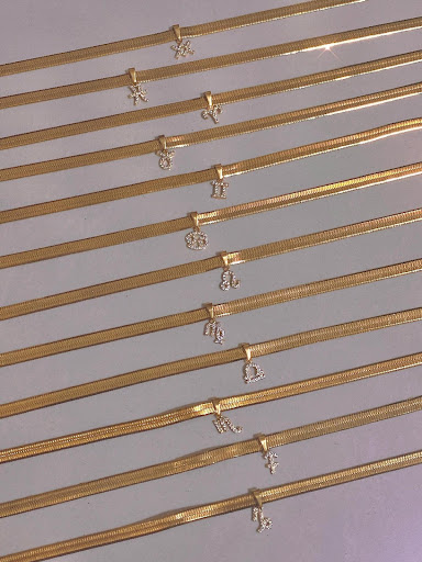 Title 2, Small Group Diamond Constellation Blade Necklac...
