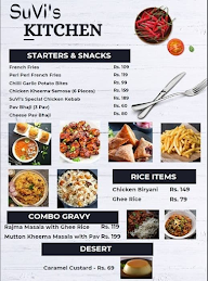 SuVi's Kitchen menu 1