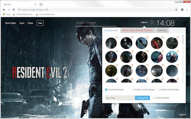 Resident Evil 2 Remake Hd Wallpapers New Tab Free Addons