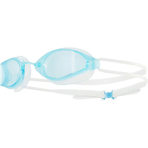 TYR Tracer X Racing Goggle: Clear Frame/Clear Gasket/Blue Lens (open box)