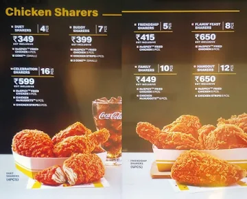 McDonald's menu 