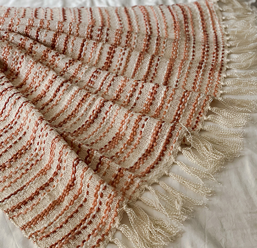 Title 4, Handmade knitted blanket with tassels, perfect ...