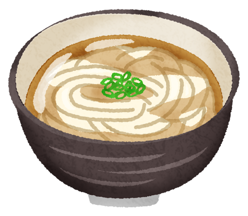 熱々のうどん