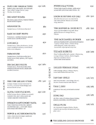 The Back Room menu 2