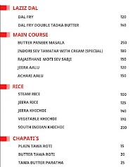 Hotel Om Stay Well menu 2