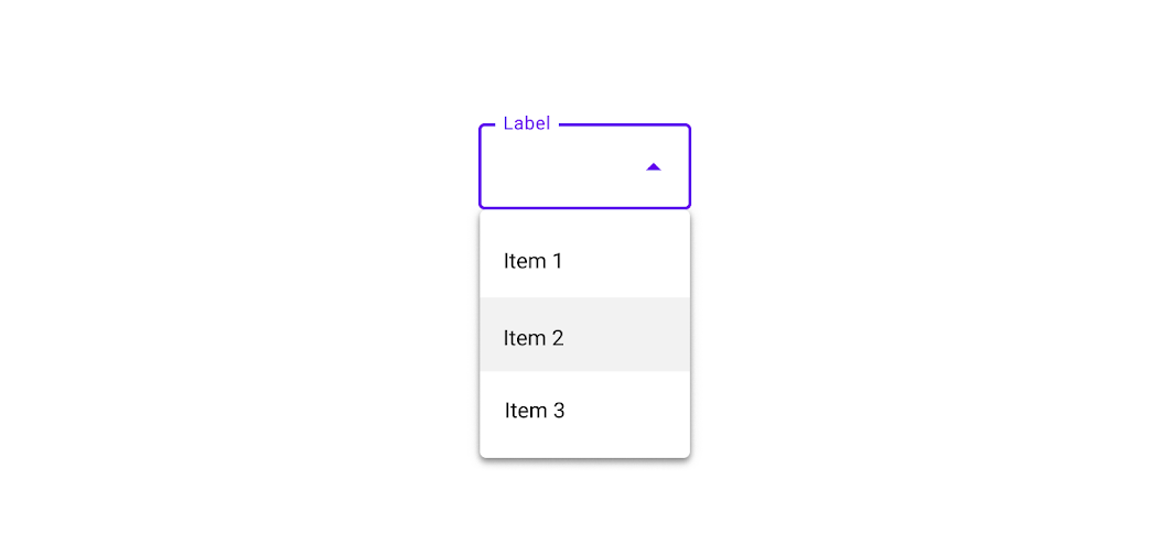 Menus Material Design