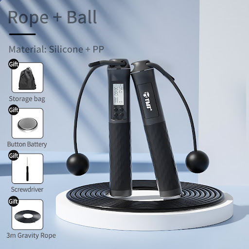 Title 4, Cordless Jumping Rope for Women Fitness Countin...