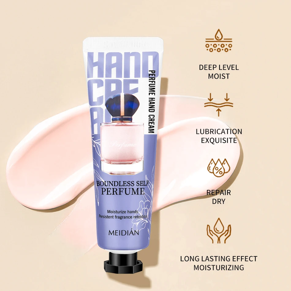 Charm Perfume Hand Cream Suit English Version for soft, fragrant hands. Experience moisturizing and delightful scent. Tr