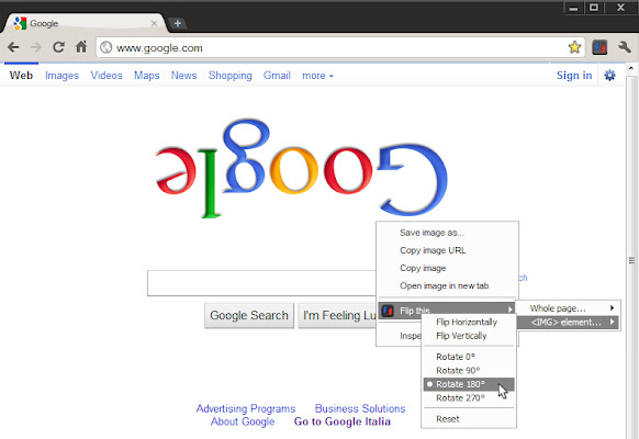 Flip this chrome extension