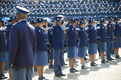 Members of the South African Police Service during National South African Police Service Commemoration Day on September 7, 2014 at the Union Buildings in Pretoria, South Africa. File Photo.