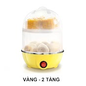 Nồi Hấp Trứng Mini 2 Tầng Đa Chức Năng, Dùng Hấp Trứng, Bánh Bao, Rau Củ, Hải Sản