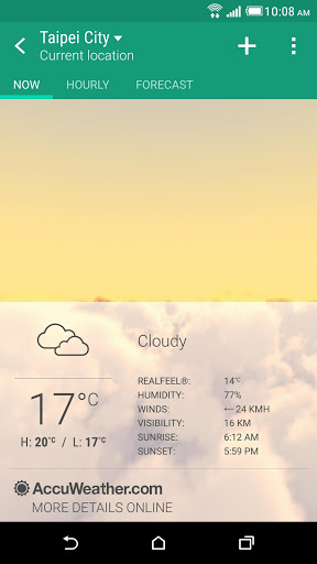 Screenshot HTC Weather